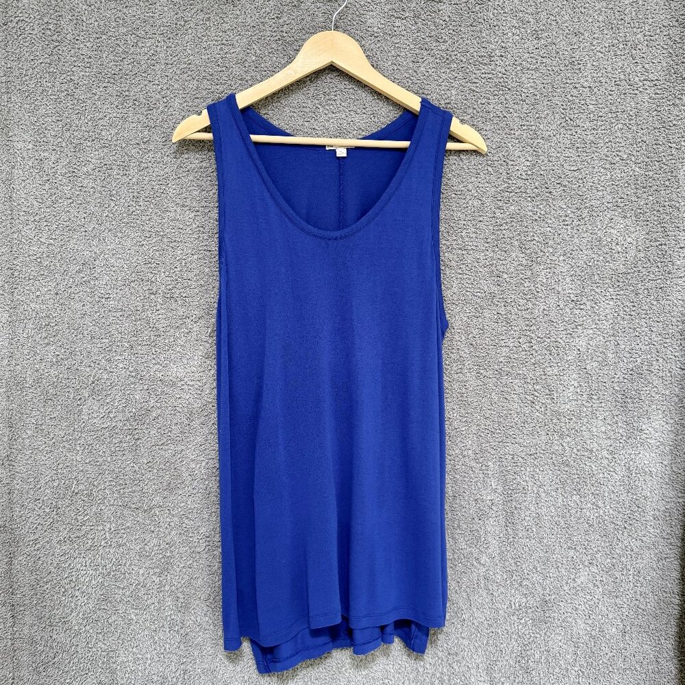 GAP Fluid Racerback long rayon tank blue